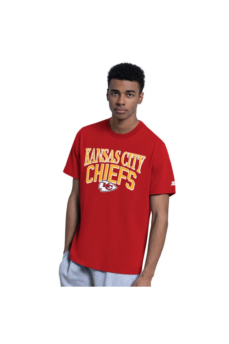 Men's Starter  Red/Heather Gray Kansas City Chiefs Two-Pack Logo T-Shirt Set, Alternate, color, Red