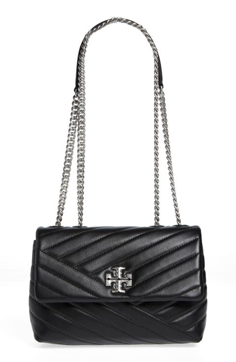 Small Kira Chevron Leather Shoulder Bag