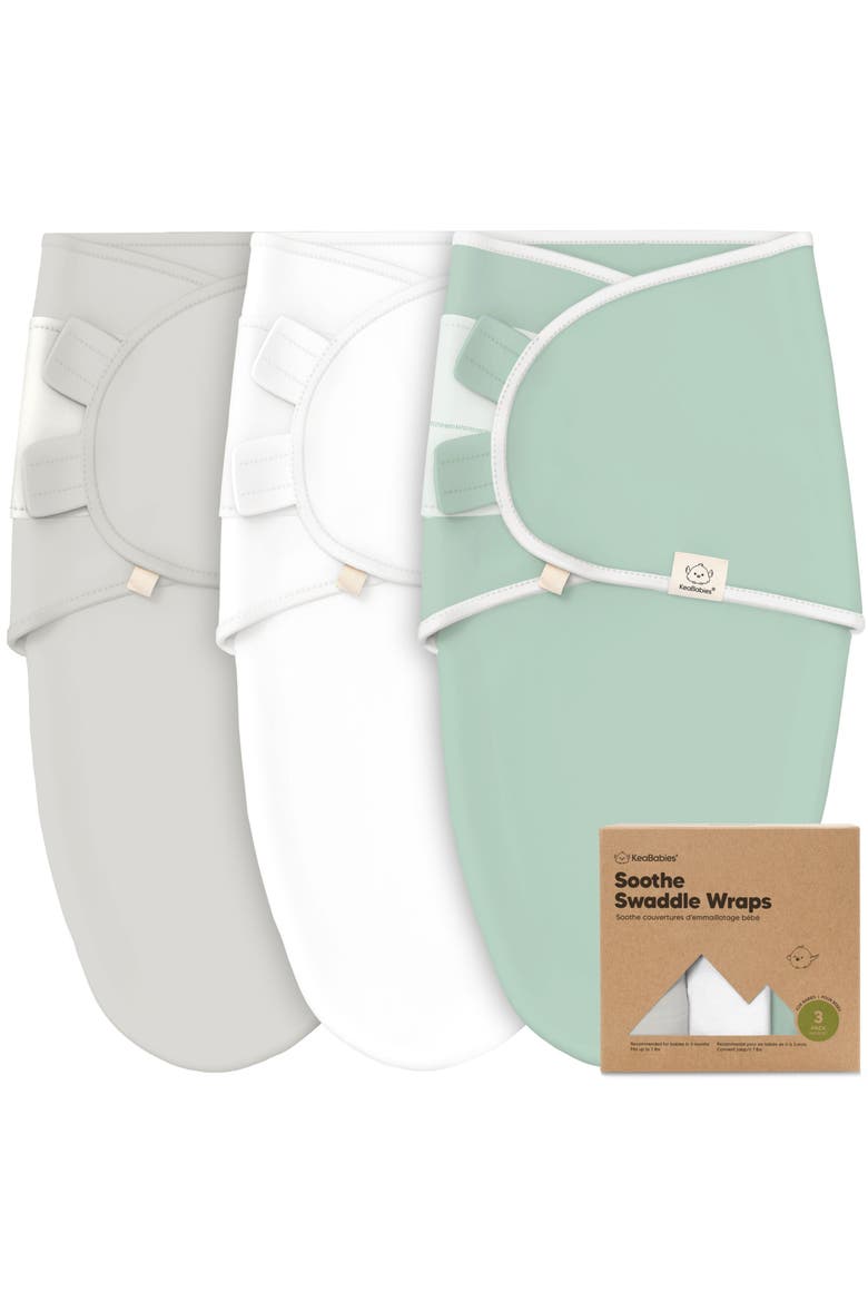 3-Pack Soothe Swaddle Wraps, Main, color, Sage