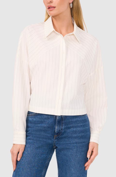Stripe Button-Up Top