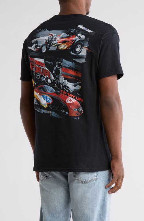 Philcos Nhra Cotton Graphic T-shirt In Black