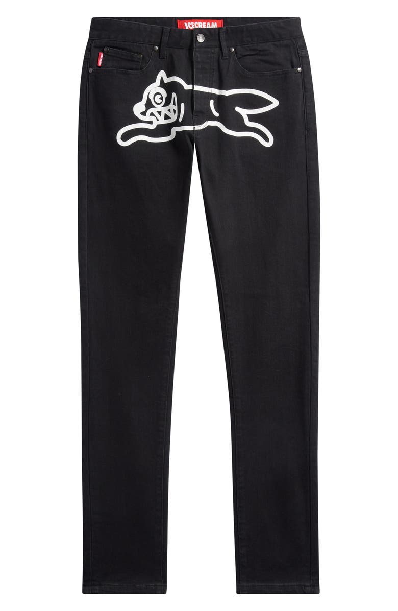 ICECREAM Chocolate Fit Black Out Jeans, Alternate, color, Black Caramel