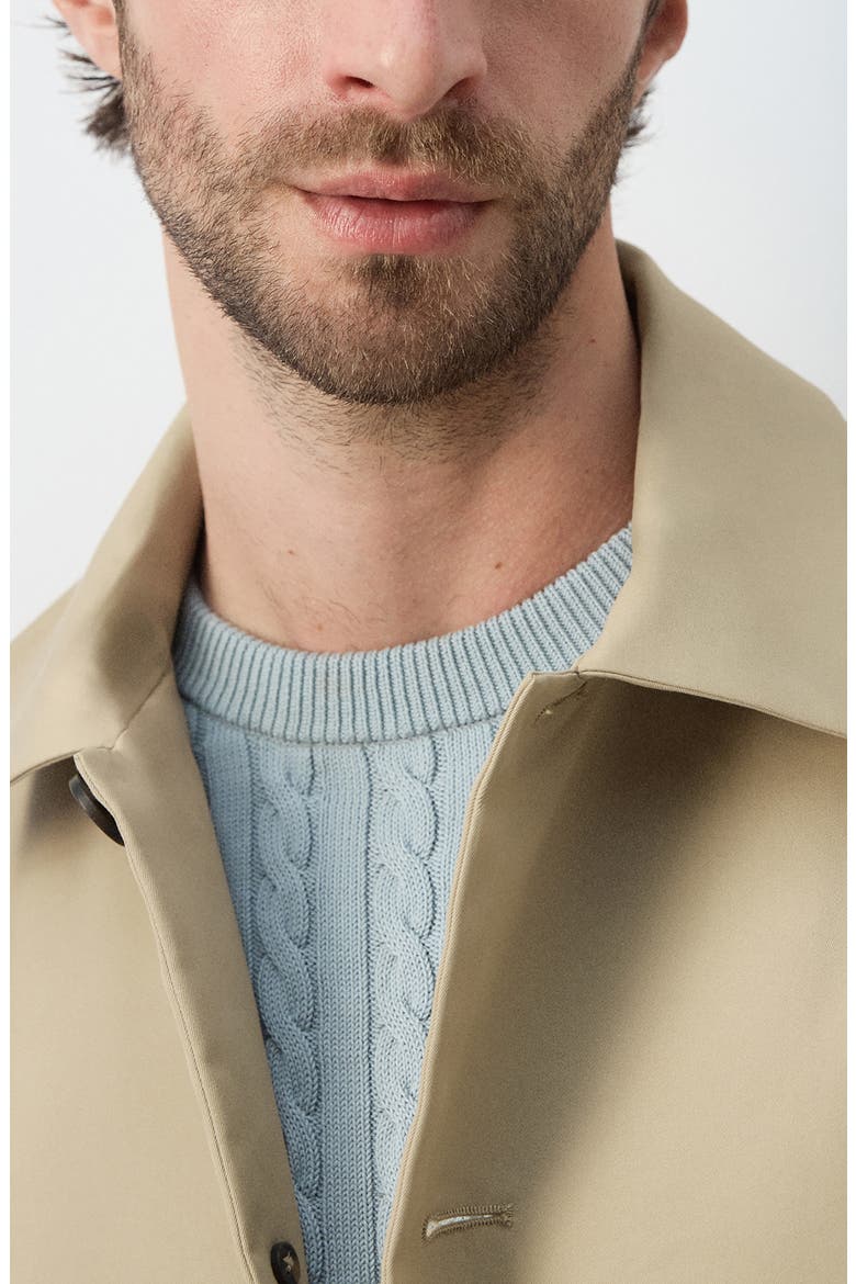 Water Repellent Raincoat, Alternate, color, BEIGE