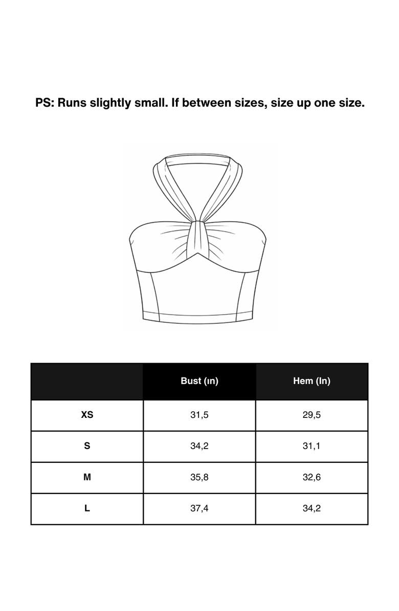 Nocturne Printed Ring Detail Crop Top, Alternate, color, Multi-Colored