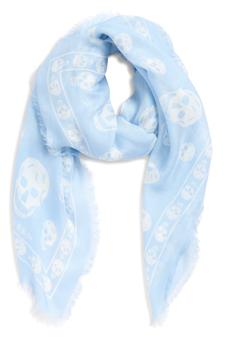Skull Print Silk Scarf (Men) | Nordstrom