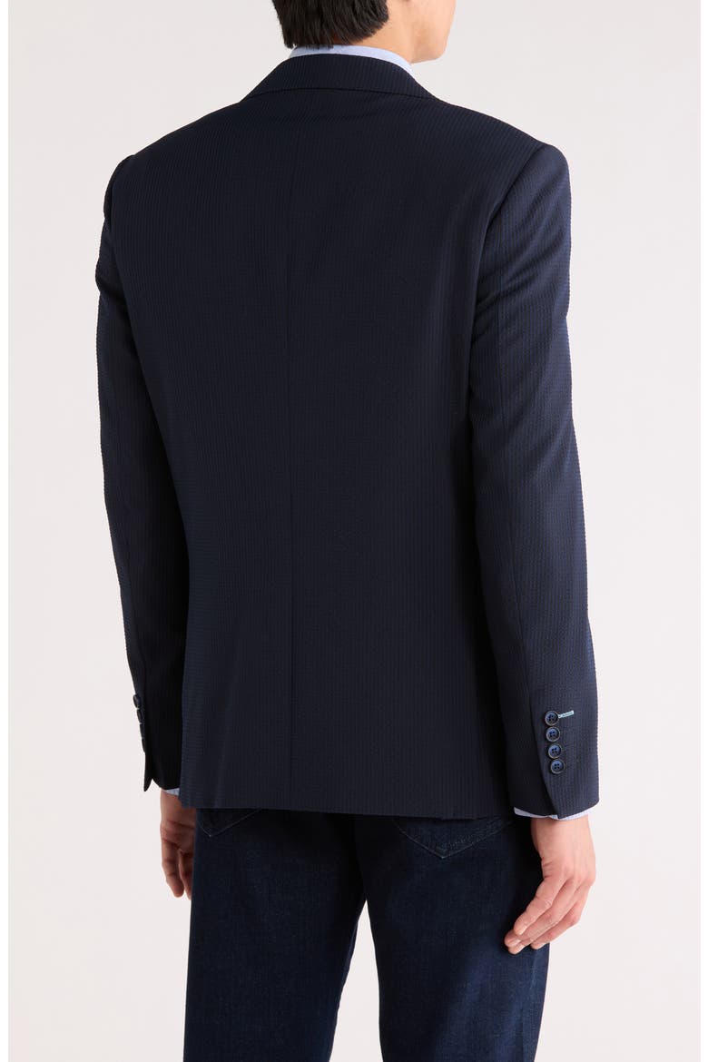 Seersucker Sport Coat, Alternate, color, NAVY/BLACK