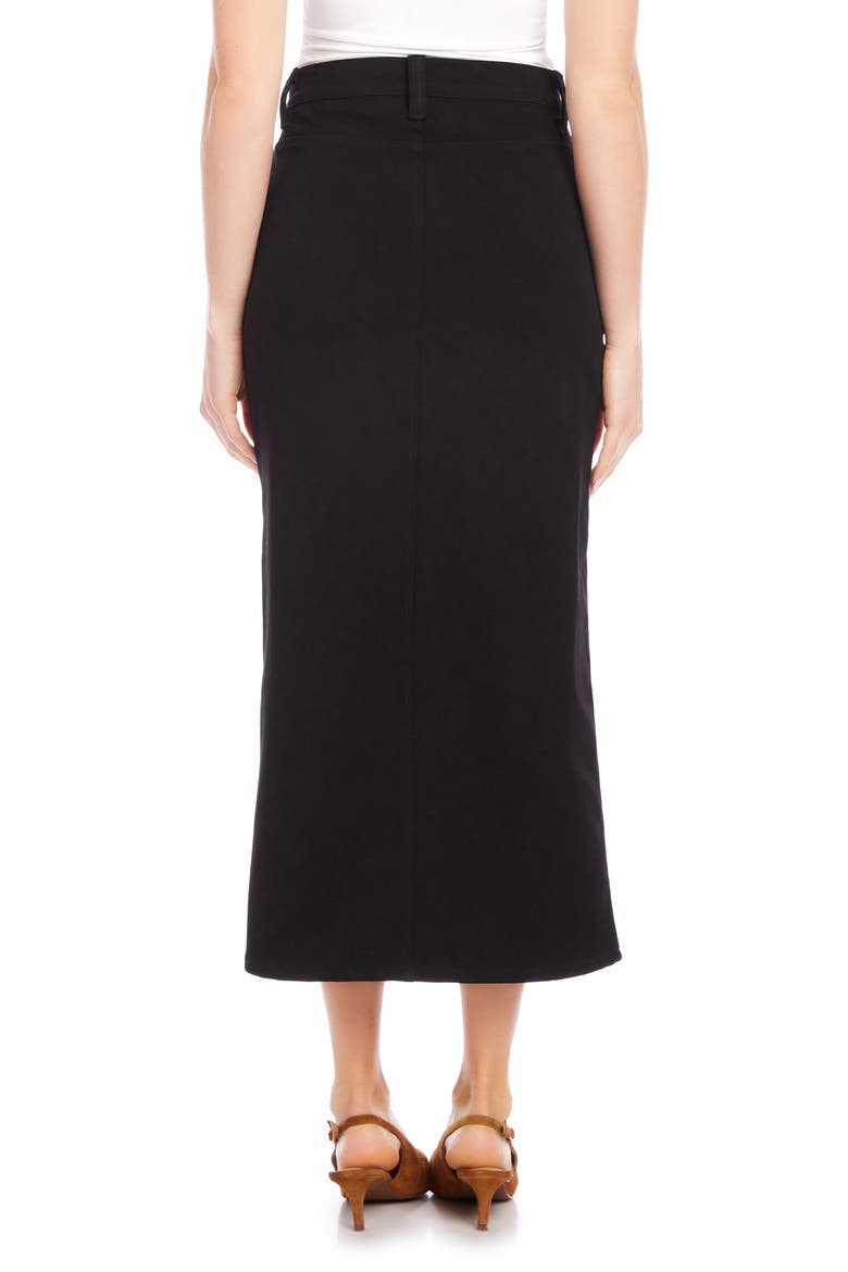 Chelsea Stretch Twill Skirt, Alternate, color, BLACK