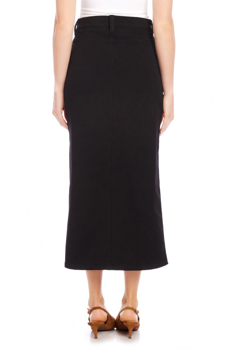 Karen Kane Chelsea Stretch Twill Skirt, Alternate, color, Black