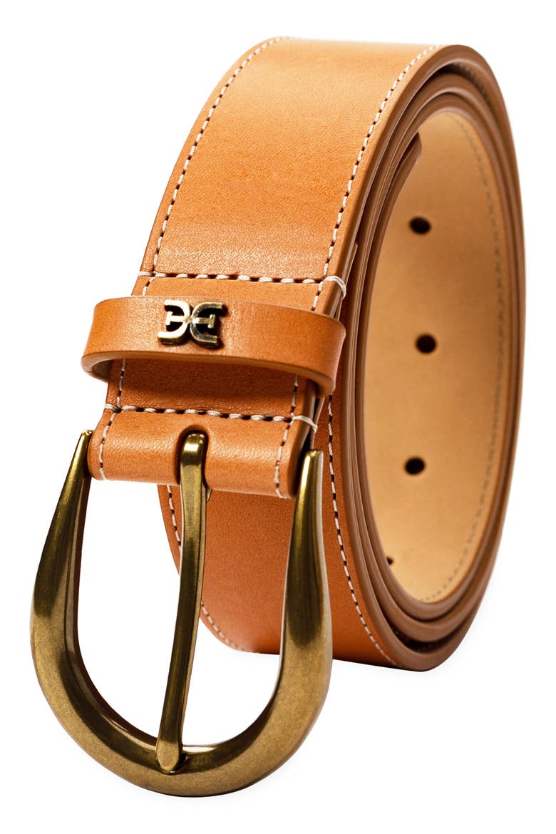 Embroidered Western Belt, Alternate, color, SADDLE