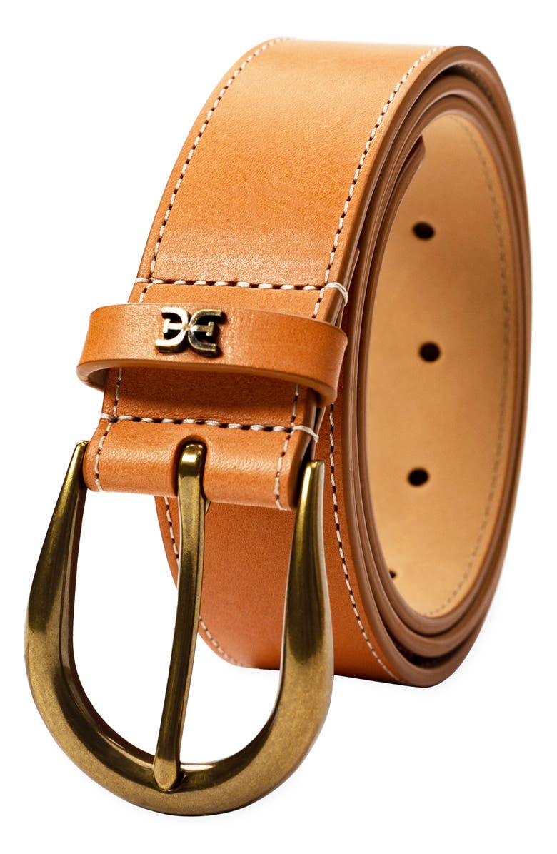 Sam Edelman Embroidered Western Belt, Alternate, color, Saddle