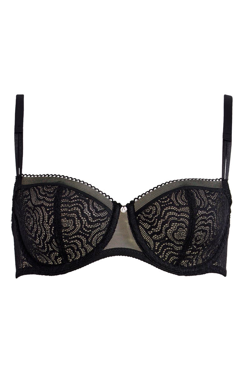 Chantelle Lingerie C Jolie Underwire Demi Bra, Alternate, color, Black