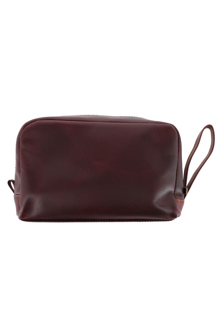 Henson Genuine Leather Travel & Personal Item Bag, Alternate, color, Brown