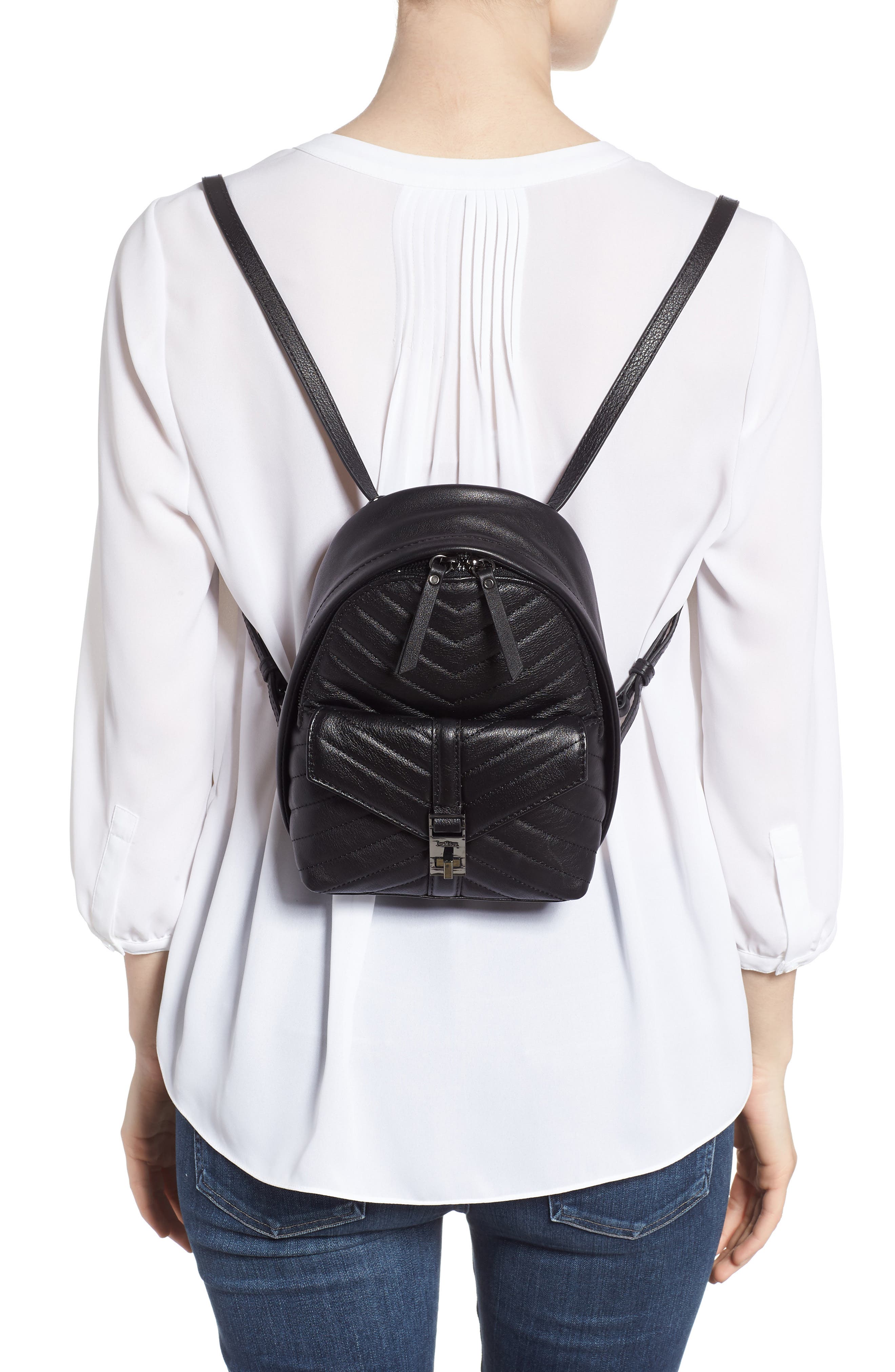 Botkier Dakota Quilted Leather Backpack, Alternate, color, 