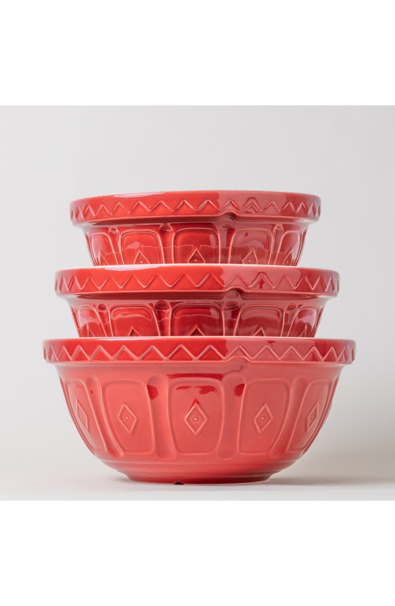 MASON CASH Color Mix Red Size 18 Mixing Bowl, 2.85 Quart, Alternate, color, Red