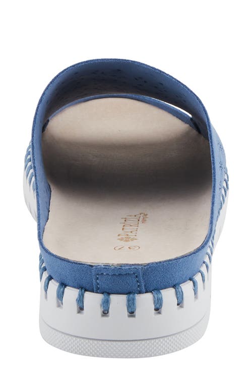 Patrizia By Spring Step Canopy Slide Sandal In Blue