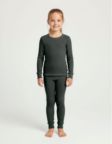 Girls Soft & Cozy Thermal Long Johns 2-Piece Set (Toddler/Kids)