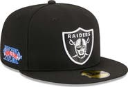 New Era Men's New Era Black Las Vegas Raiders Main Patch 59FIFTY Fitted Hat