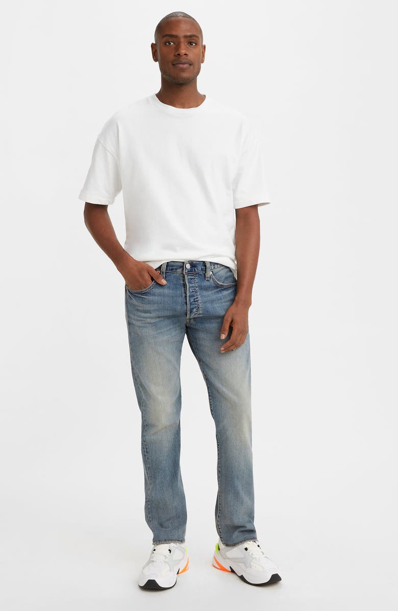 Levi's <sup>®</sup> 501<sup>™</sup> Original Straight Leg Jeans, Alternate, color, Unleaded