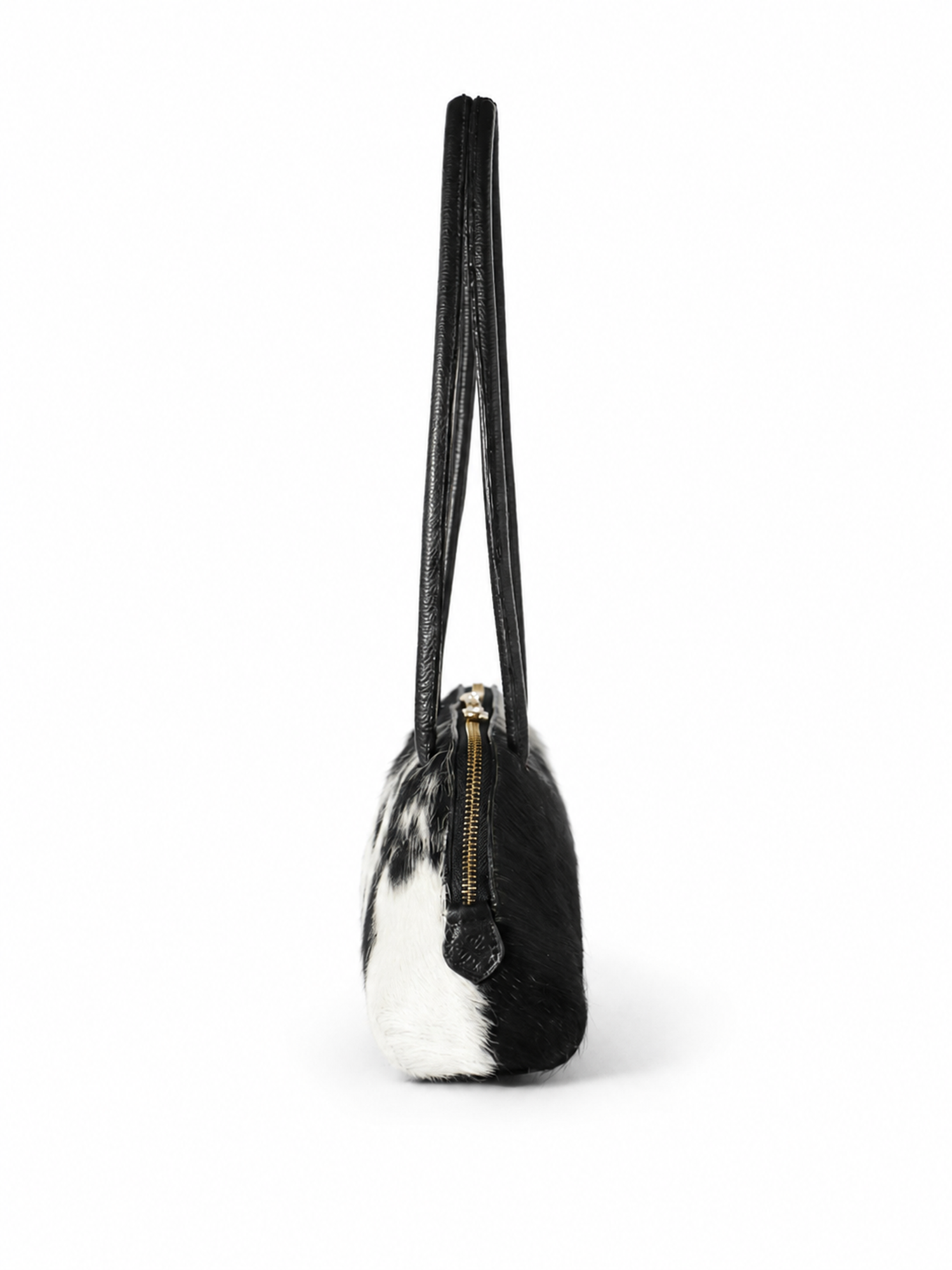 Ebène Unique Hair-On Cowhide Shoulder Bag, Alternate, color, Natural Hair