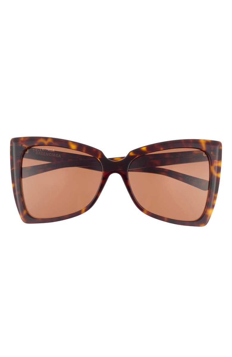 Balenciaga 57mm Butterfly Sunglasses, Main, color,