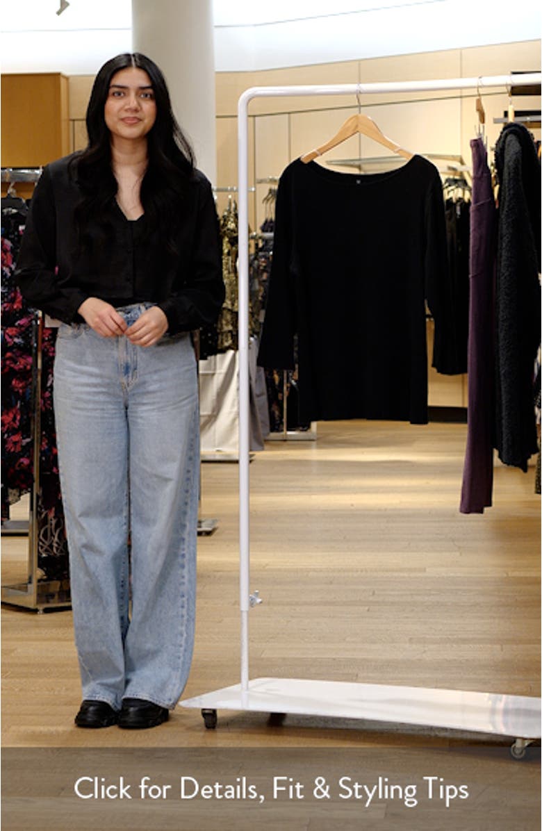 Boat Neck Long Sleeve Tee, sales video thumbnail