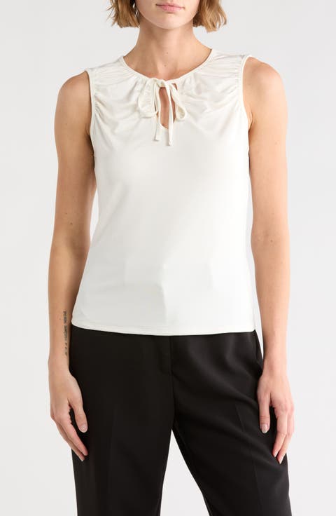 Sleeveless Scoopneck Top