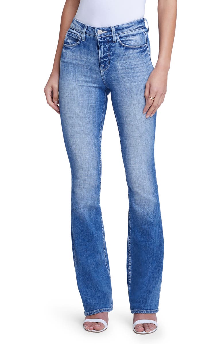 L'AGENCE Selma High Waist Sleek Baby Bootcut Jeans, Main, color,