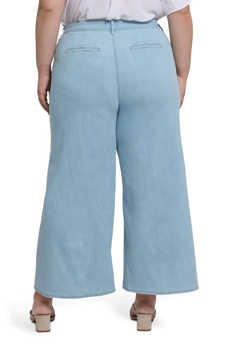 Mona High Waist Ankle Wide Leg Trouser Jeans, Alternate, color, CLEAR WATERS