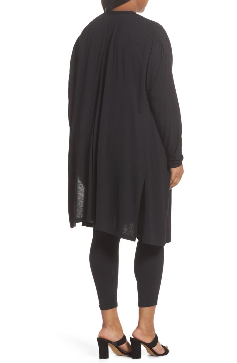 Sejour Gathered Shoulder Swing Cardigan, Alternate, color, 