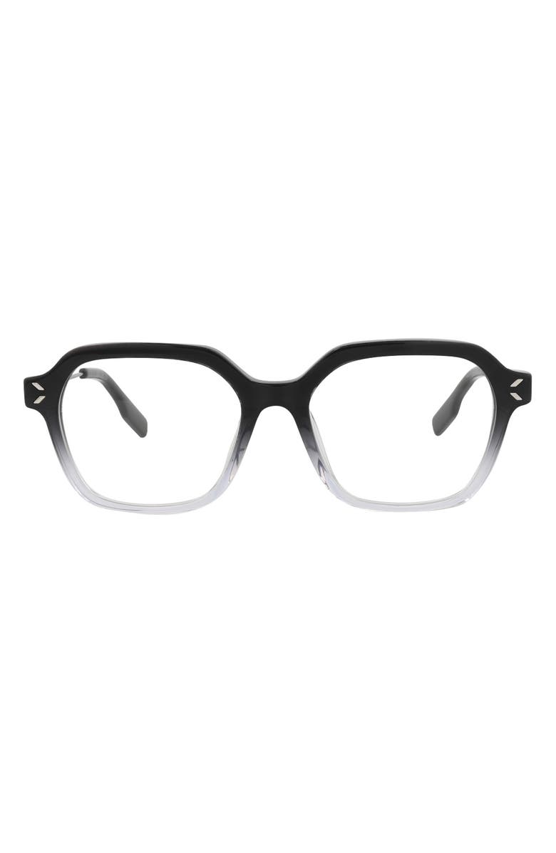 McQueen 52mm Square Core Optical Glasses, Main, color,