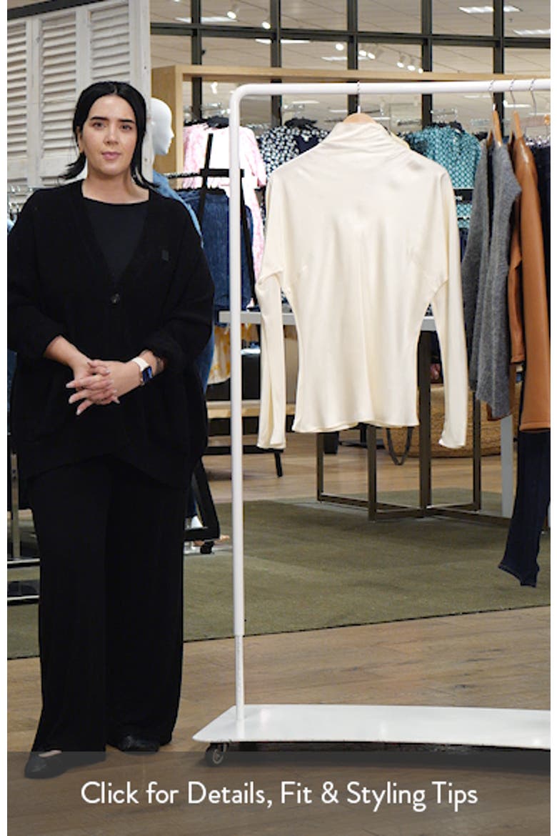 Long Sleeve Satin Top video