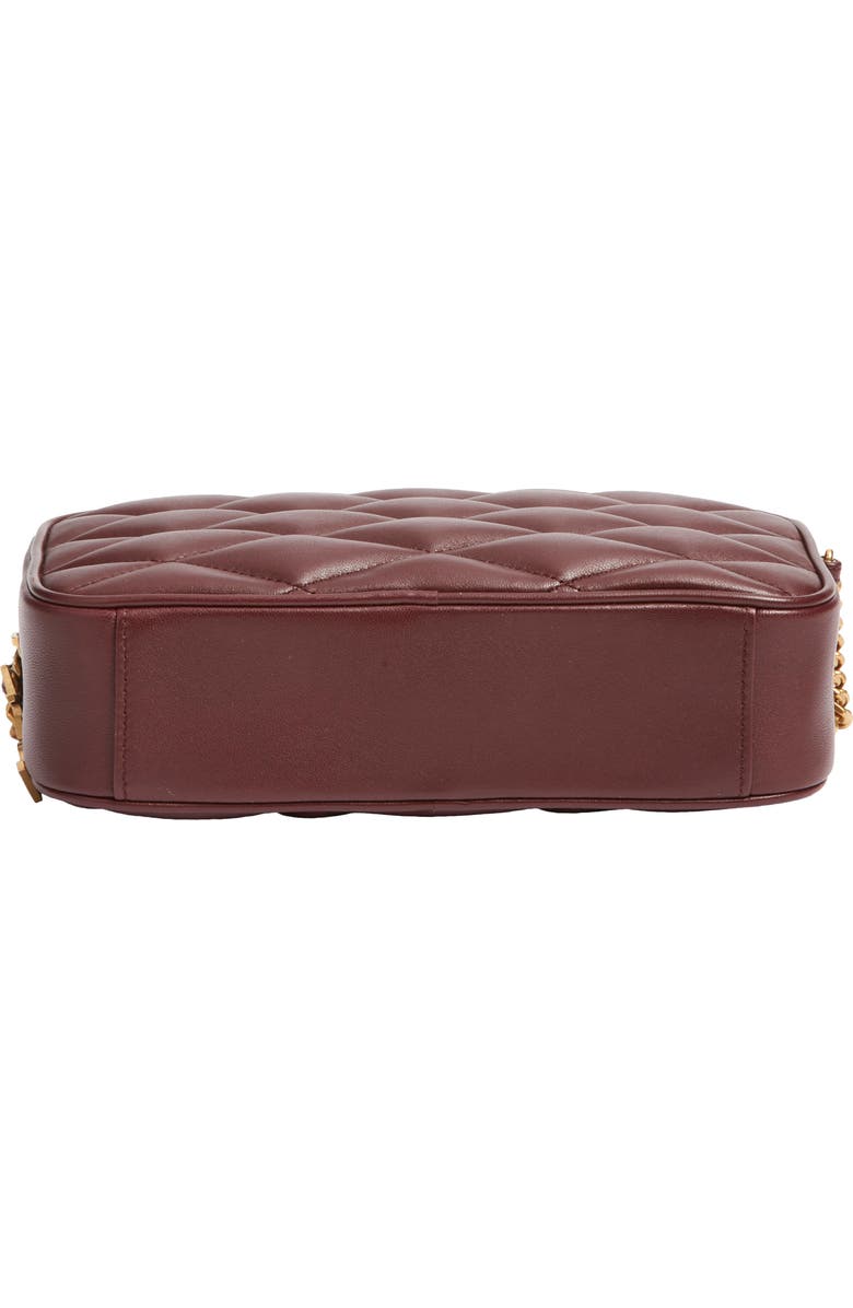 Saint Laurent Gaby Diamond Quilted Leather Camera Bag, Alternate, color, Rouge Cabernet