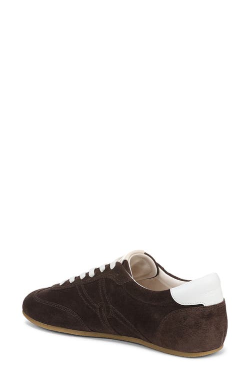 Veronica Beard Riviera Suede Bicolor Retro Sneakers In Brown