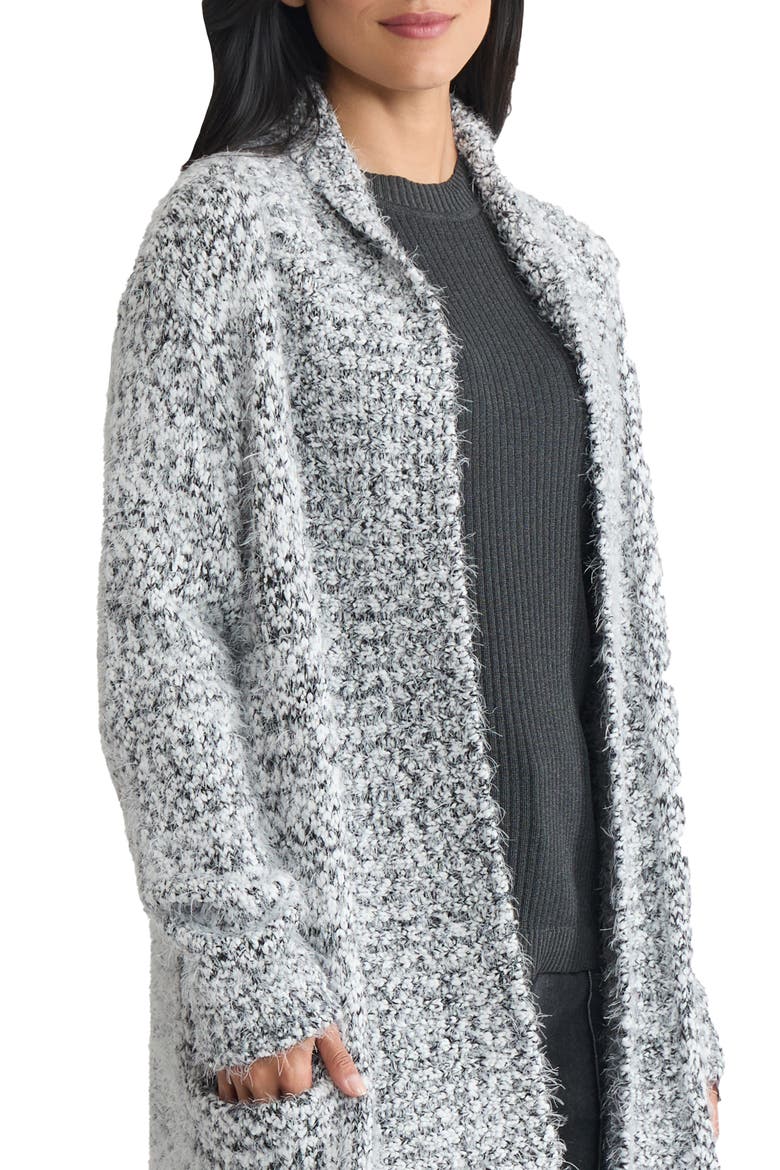 Shawl Collar Cardigan, Alternate, color, JONES WHITE / JONES BLACK