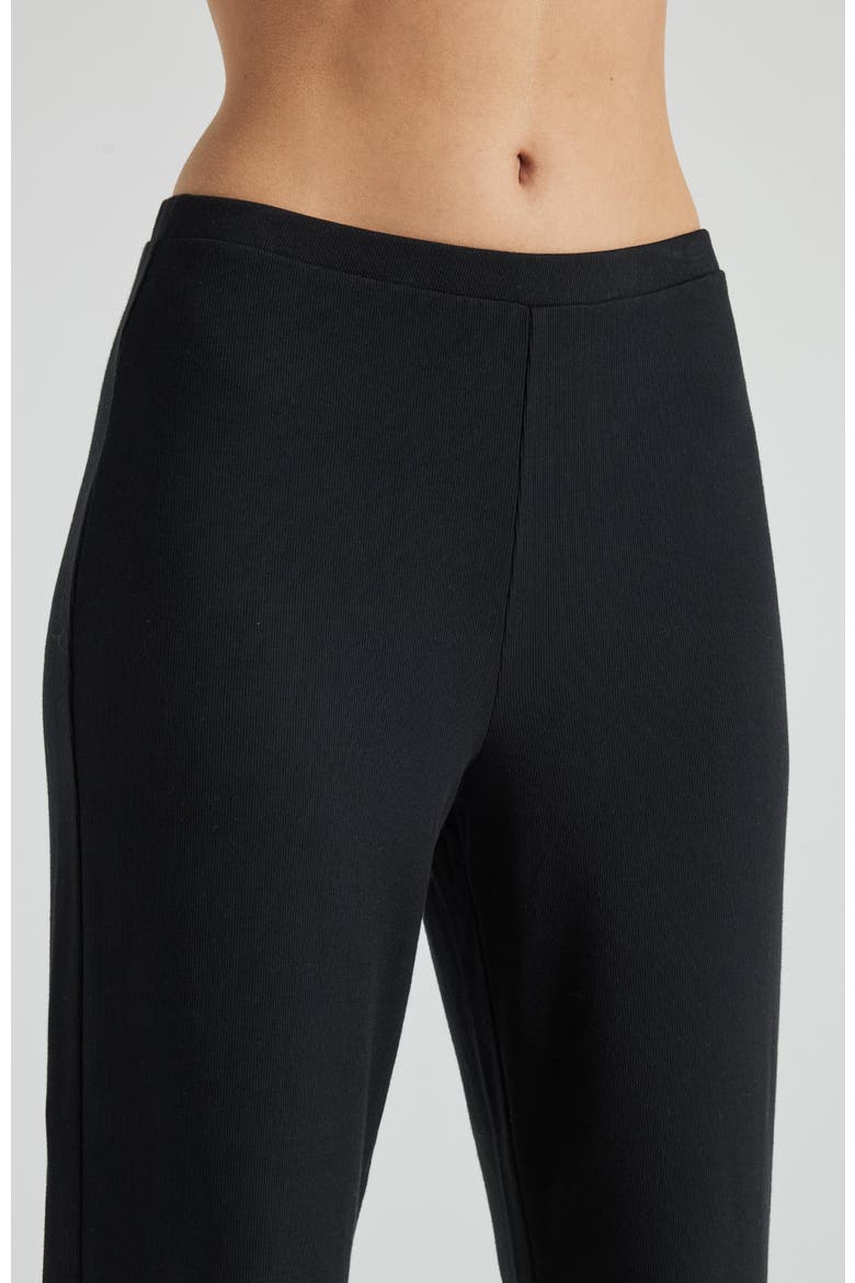 Serene Rib Relaxed Pant, Alternate, color, Black
