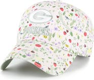 '47 Girls Youth '47 Light Pink Green Bay Packers Posey Clean Up Adjustable Hat