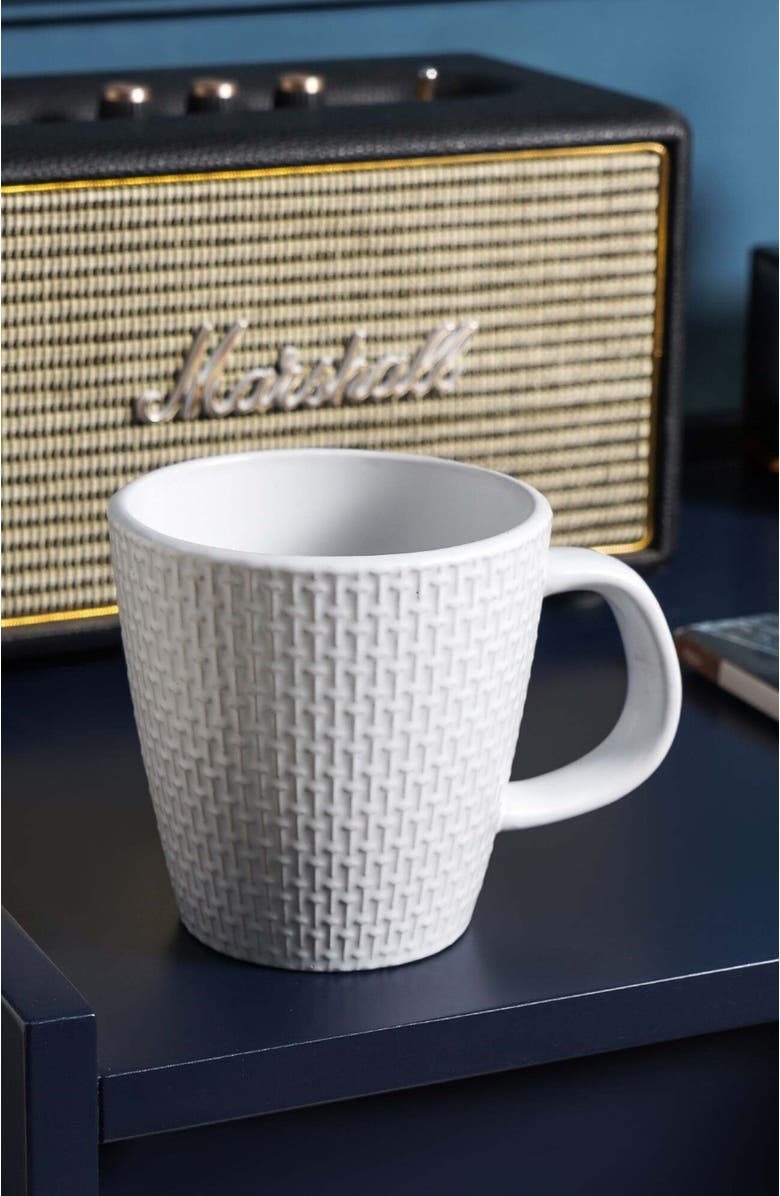 Stone Lain Olivia Stoneware 4-Piece Mug Set, Alternate, color, White