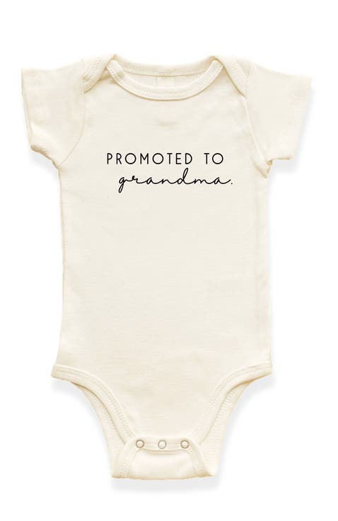 Promoted to Grandma Organic Baby Bodysuit