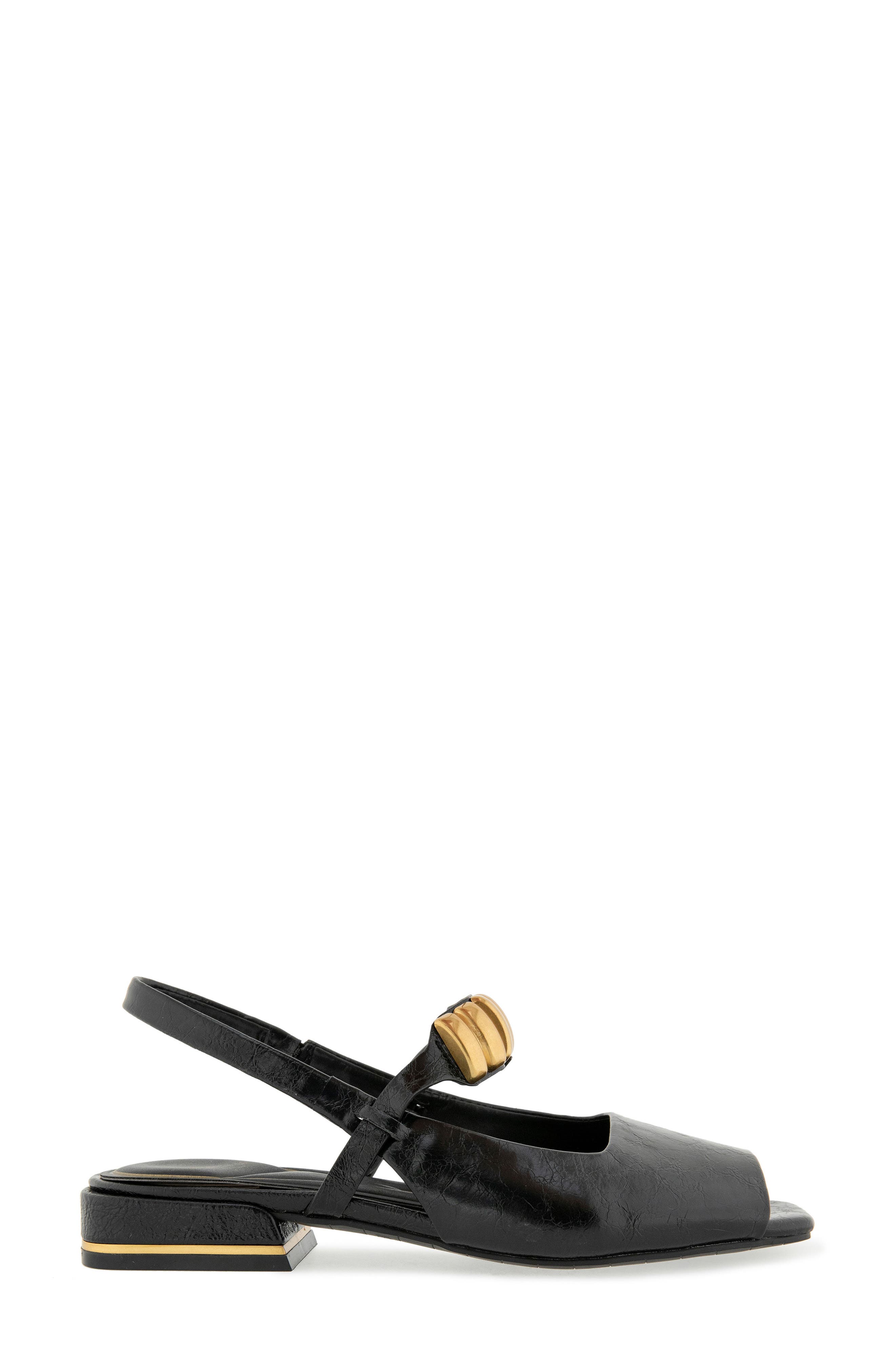 Kenneth Cole Illia Slingback Sandal, Alternate, color, Black Patent