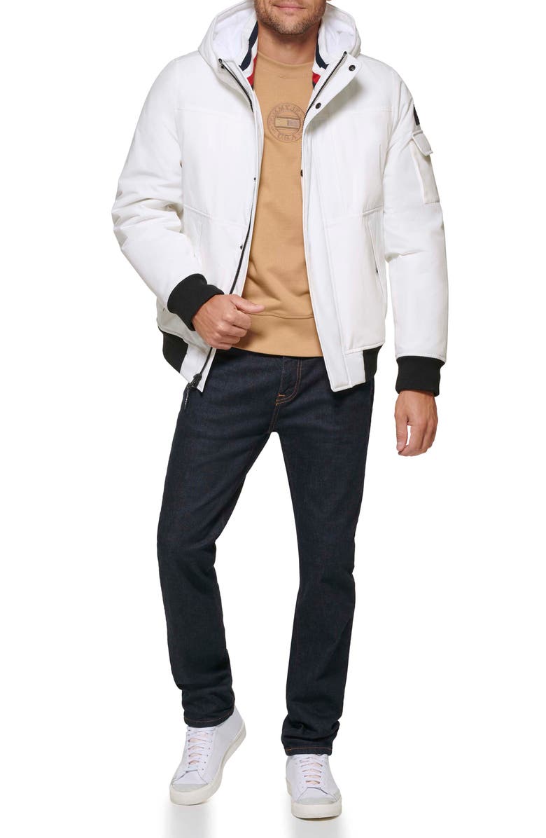 Tommy Hilfiger Arctic Hooded Bomber Jacket, Alternate, color, 