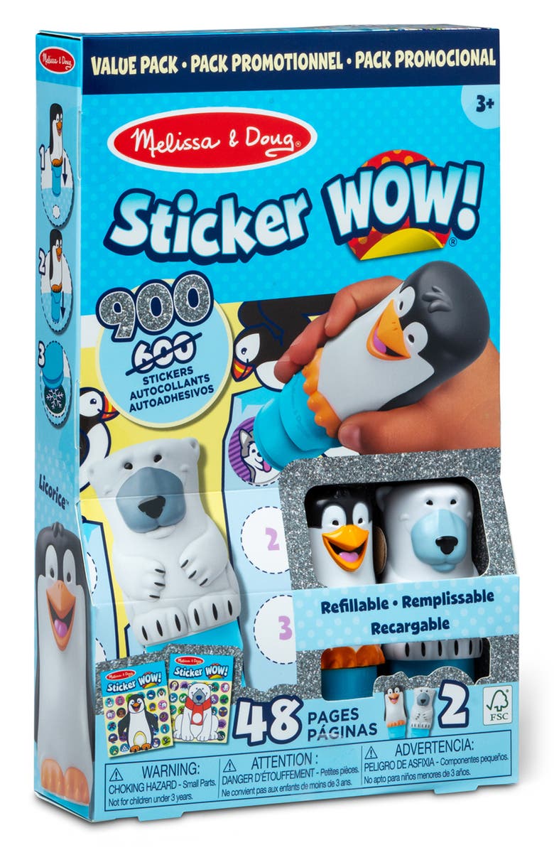 Melissa & Doug Sticker WOW! Activity Set, Alternate, color, Blue Multi