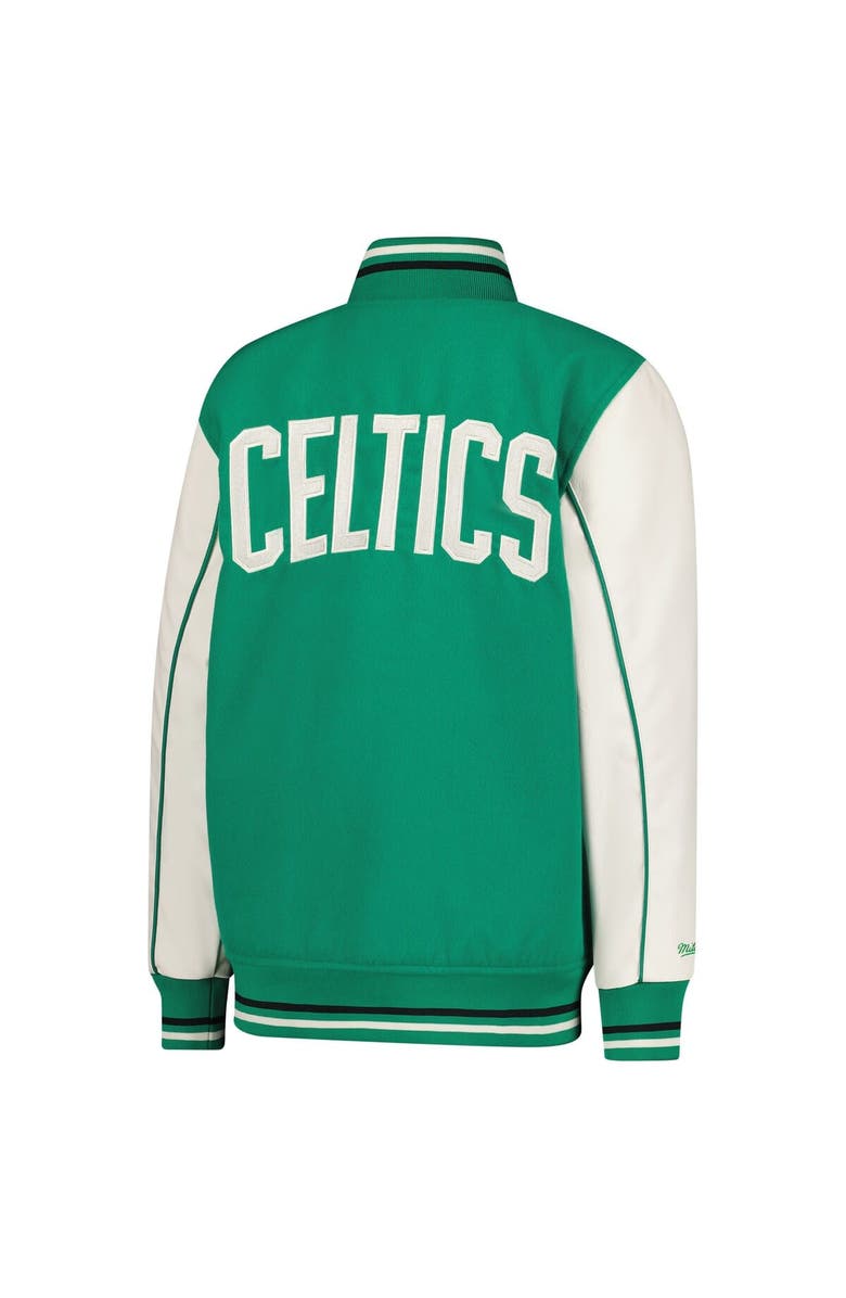 Mitchell & Ness Youth Mitchell & Ness Kelly Green Boston Celtics Full-Snap Varsity Jacket, Alternate, color, Kelly Green