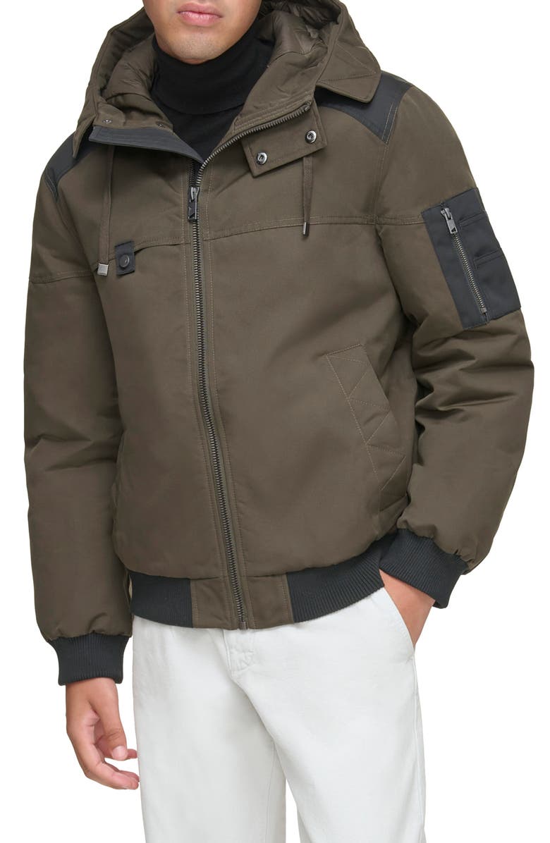 Andrew Marc Wolmar Waxed Insulated Jacket, Main, color, 