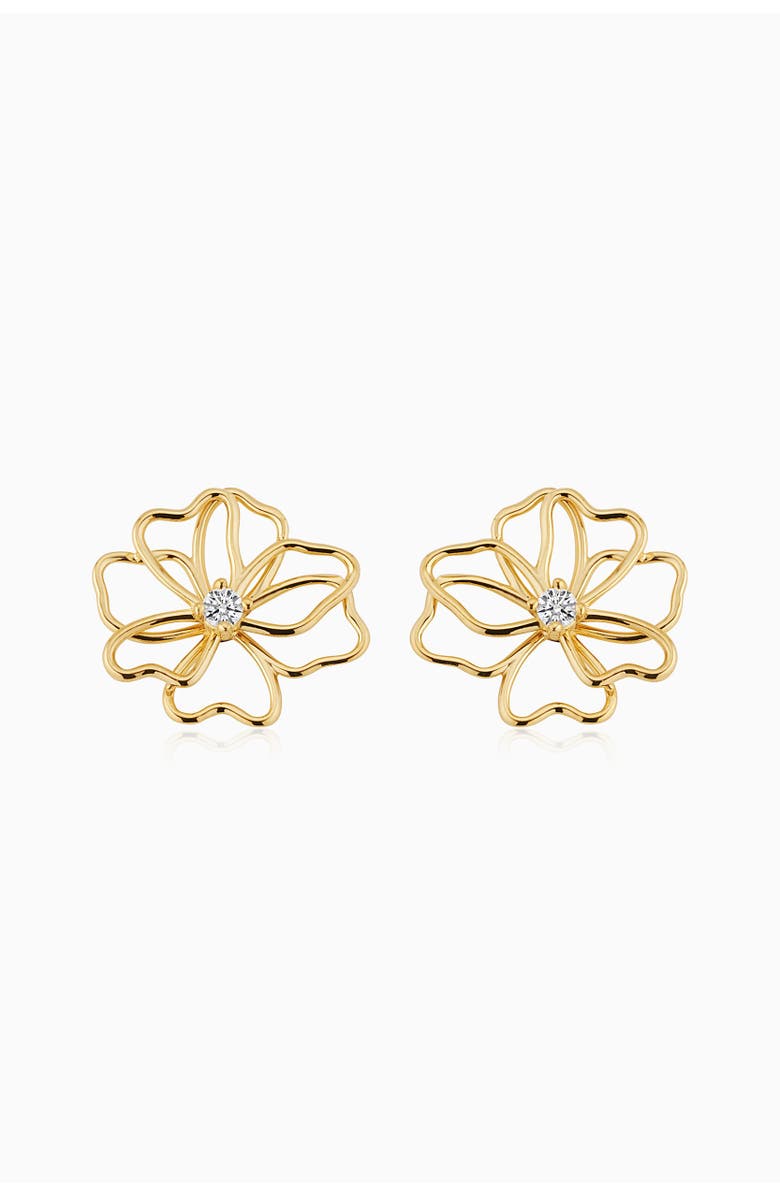 Oradina 14K Yellow Gold Full Bloom Studs, Main, color, Yellow Gold