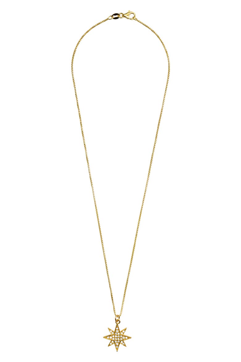 Selene Burst Pendant Necklace, Main, color, GOLD