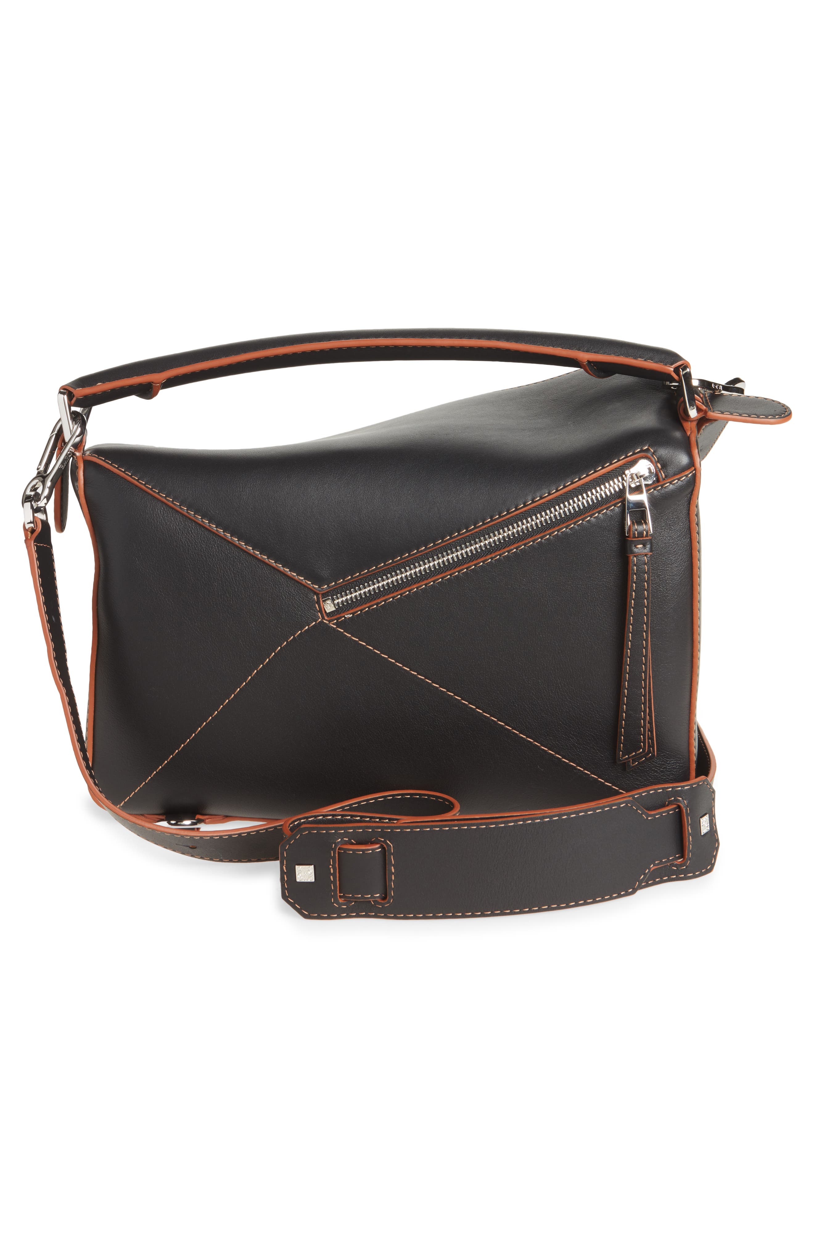 Loewe Puzzle Soft Leather Bag, Alternate, color, 