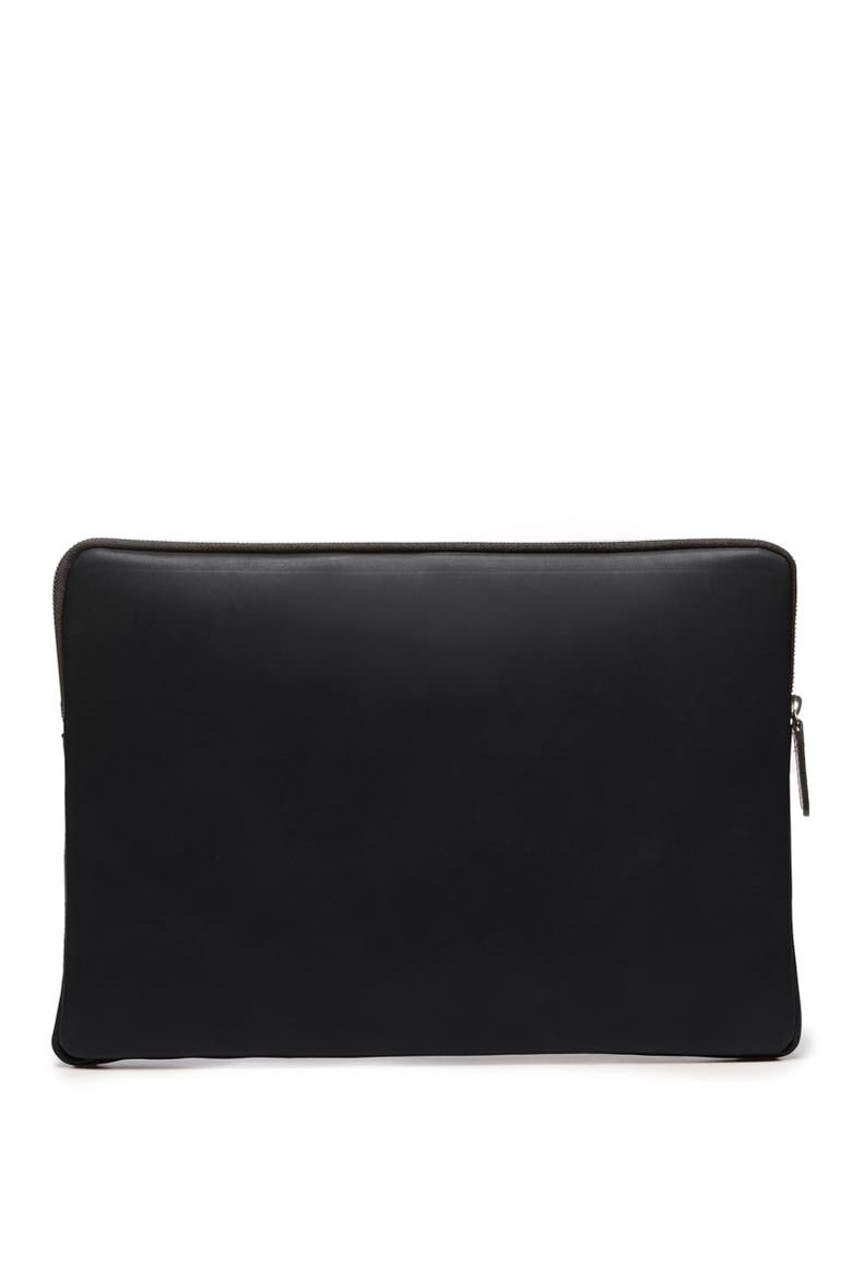 Clifford Leather Laptop Sleeve, Main, color, Black