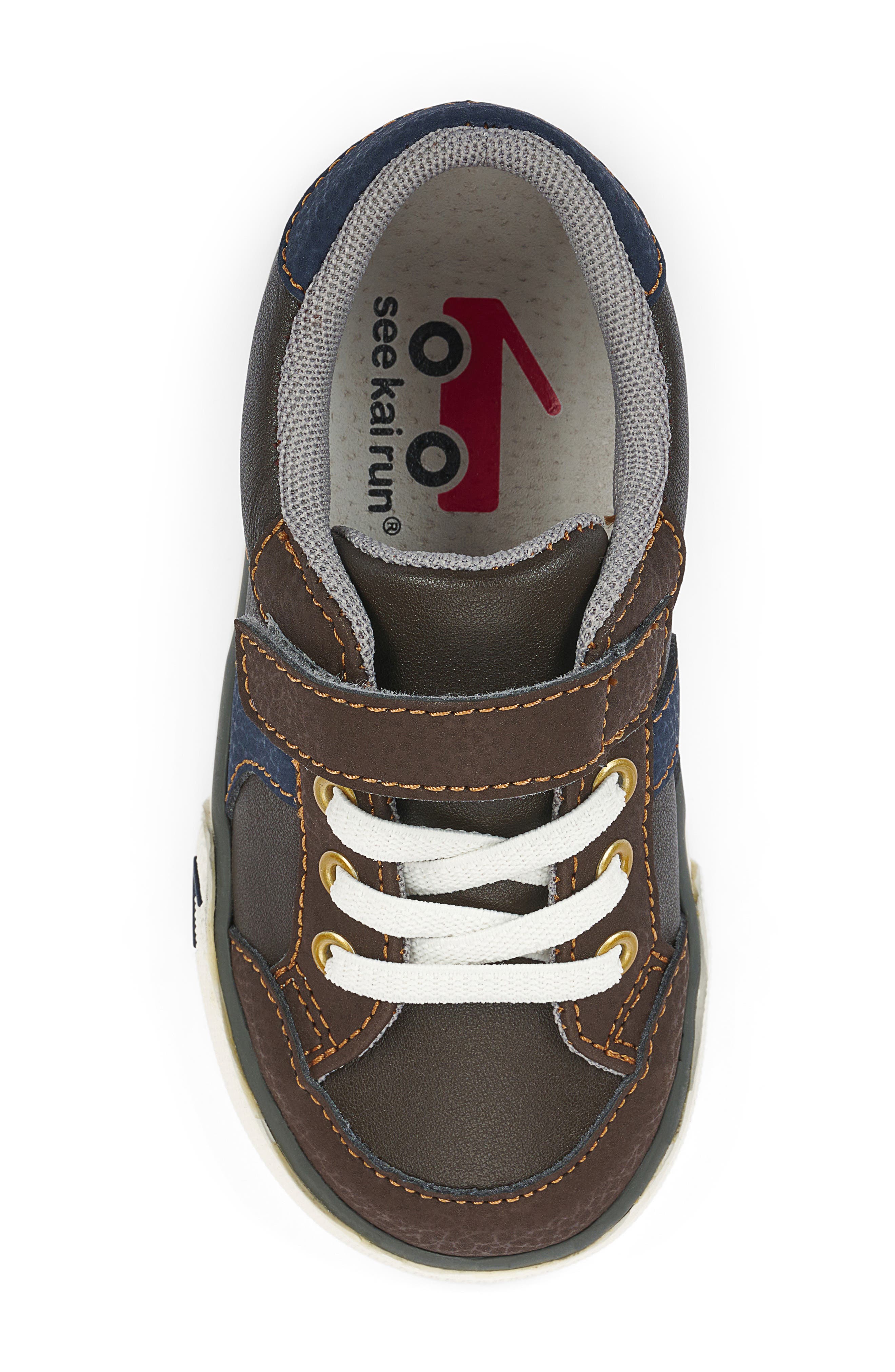 See Kai Run Connor Sneaker, Alternate, color, Brown Leather