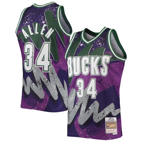 Ray Allen Milwaukee Bucks outlets Mitchell & Ness 5th Anniversary Diamond Swingman