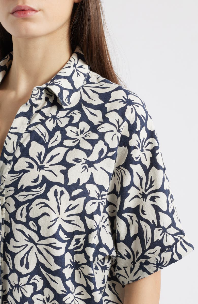 Rip Curl Las Dalias Short Sleeve Shirtdress, Alternate, color, 